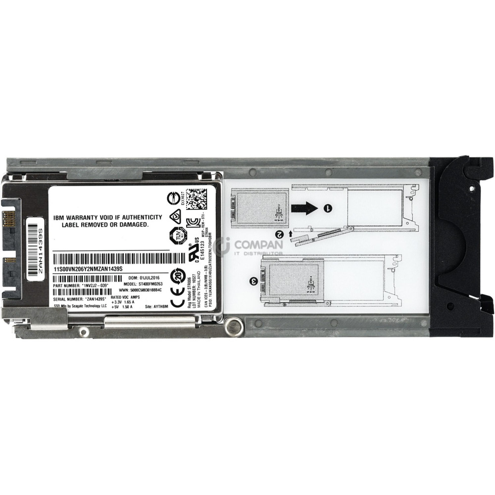 00WV992 IBM 400GB 1.8' SSD FOR DS8870